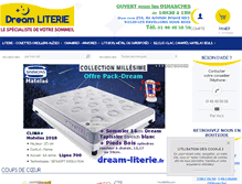 Tablet Screenshot of dream-literie.fr